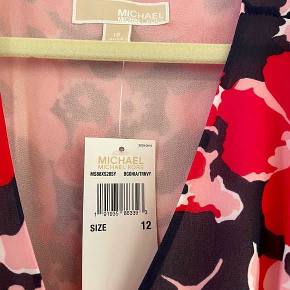 Michael Kors Floral Pink and Blue Dress - Picture 3 of 4